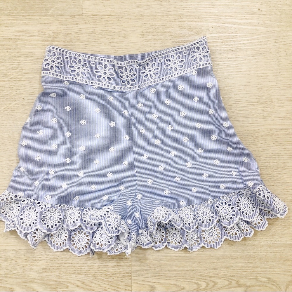 H&M Embroidered Shorts